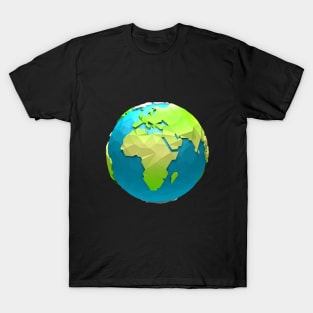 Cartoon low poly world - Europe theme 1 T-Shirt